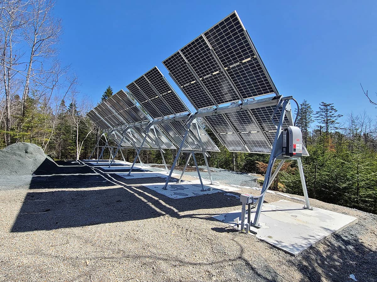 Sleek 30-panel bifacial array in Upper Tantallon
